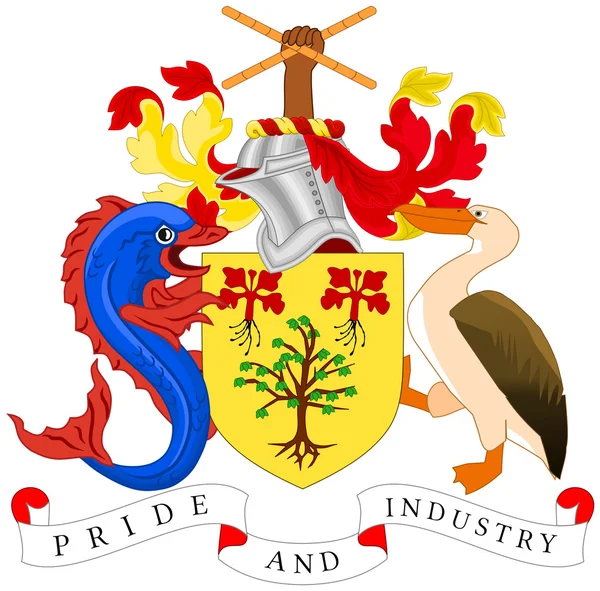 Wappen von Barbados — Stockfoto