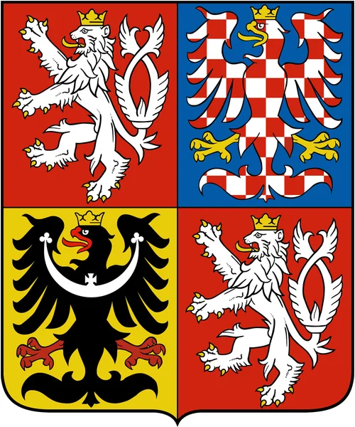 Coat of arms of the Czech Republic — Stock Photo, Image