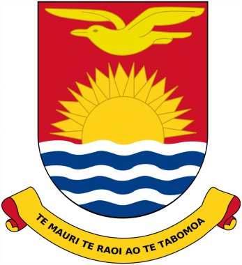 Kiribati arması. Oceania