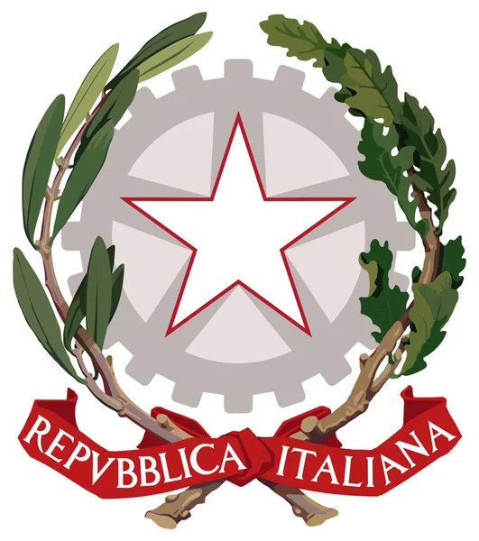 The coat of arms of Italy
