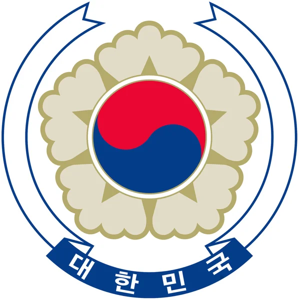 Kore Cumhuriyeti arması — Stok fotoğraf