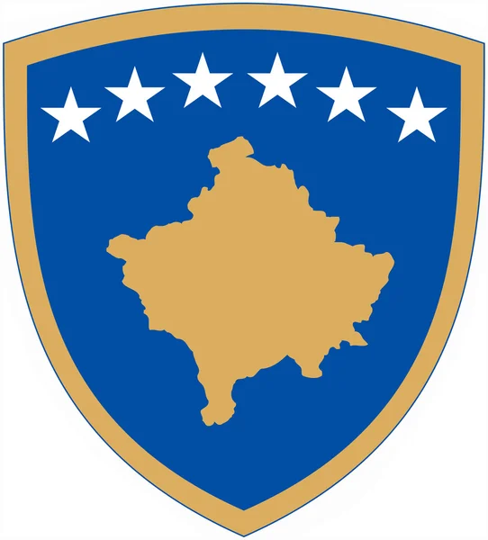コソボ共和国の紋章付き外衣 — ストック写真