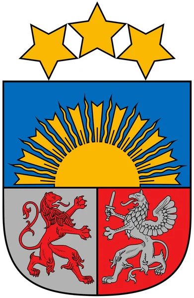 Lettlands Wappen — Stockfoto