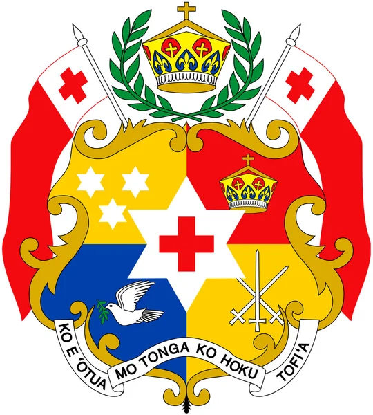 Escudo de armas de Tonga — Foto de Stock