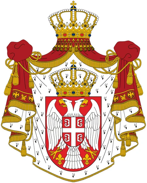 Escudo de Serbia — Foto de Stock