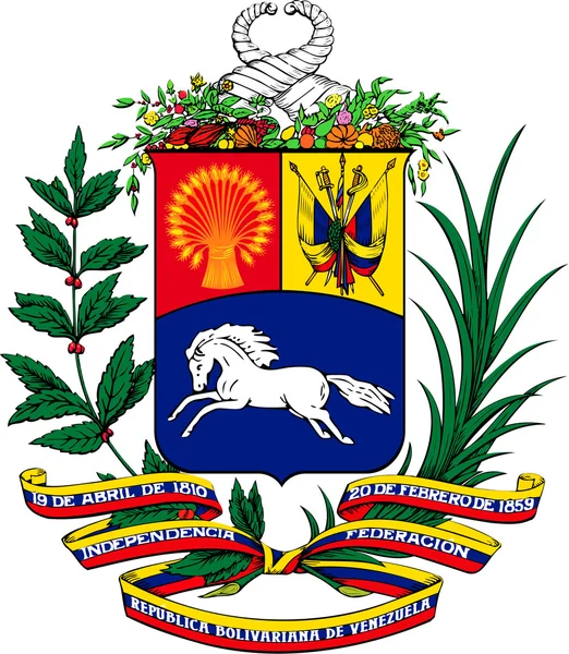 委内瑞拉的徽章 — 图库照片