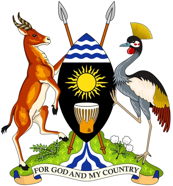 Герб Уганды — стоковое фото