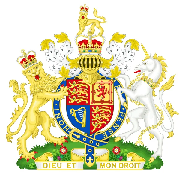 Escudo de armas de Gran Bretaña — Foto de Stock