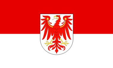 Brandenburg kasaba bayrak. Almanya