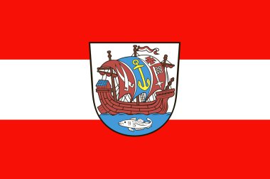 Bremerhaven bayrağı. Almanya