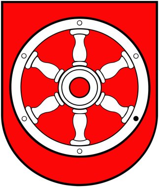 Erfurt şehir arması. Almanya