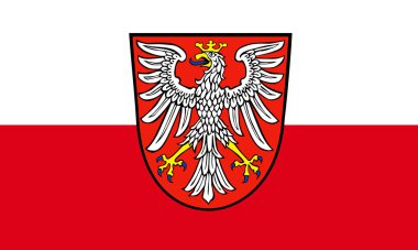 Frankfurt şehir bayrağı. Almanya