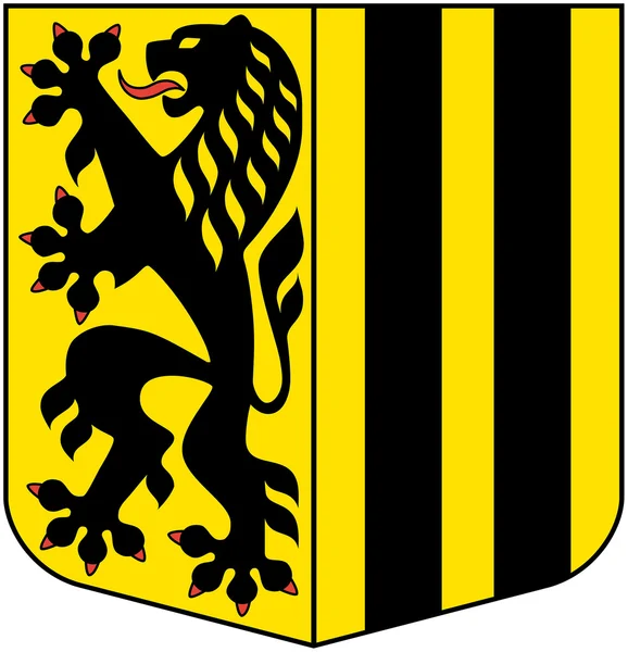 Escudo de armas de la ciudad de Dresde. Alemania — Foto de Stock