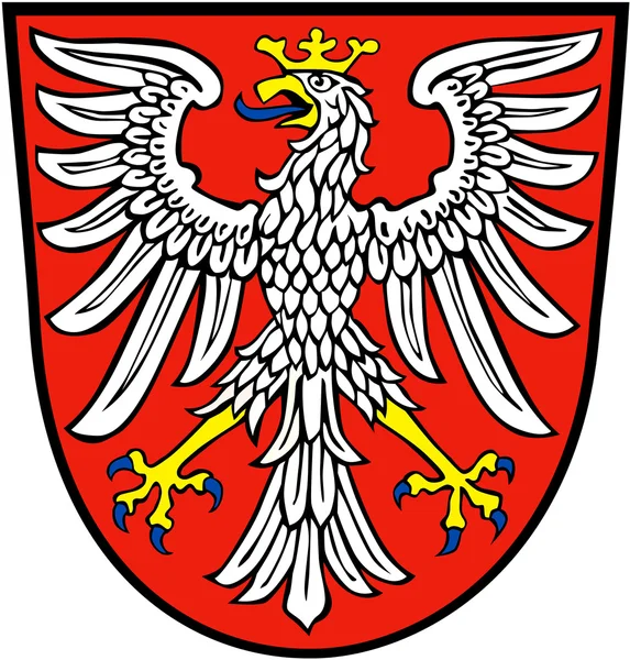 Escudo de armas de la ciudad de Frankfurt. Alemania — Foto de Stock