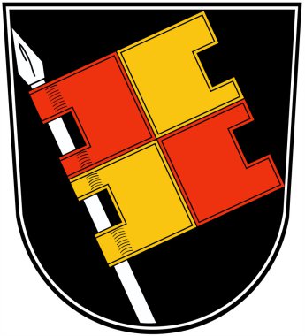 Wurzburg şehir arması. Almanya