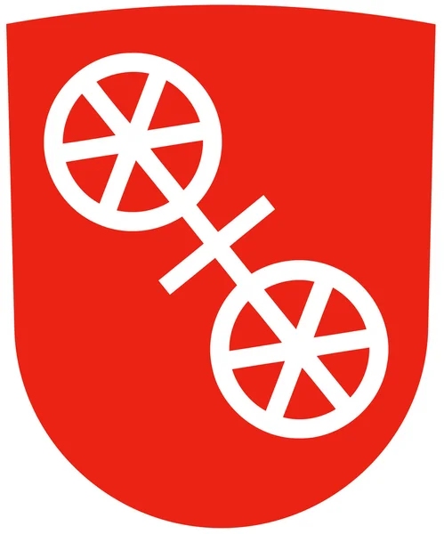 Herb miasta Mainz. Niemcy — Zdjęcie stockowe