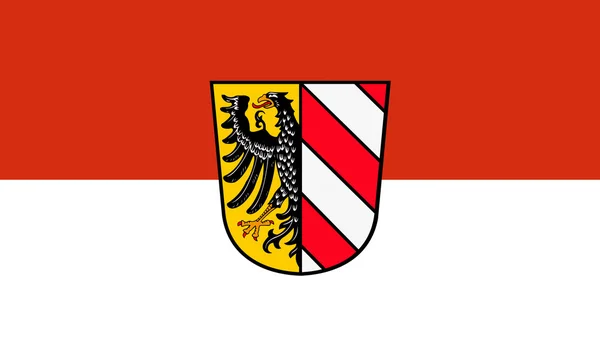 The flag of the city of Nuremberg. Germany — Stock Photo, Image