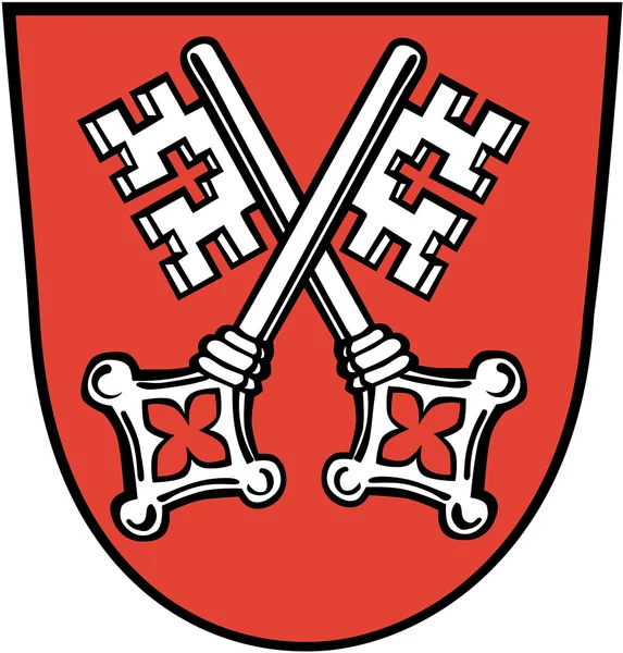 Vapenskölden av staden Regensburg. Tyskland — Stockfoto