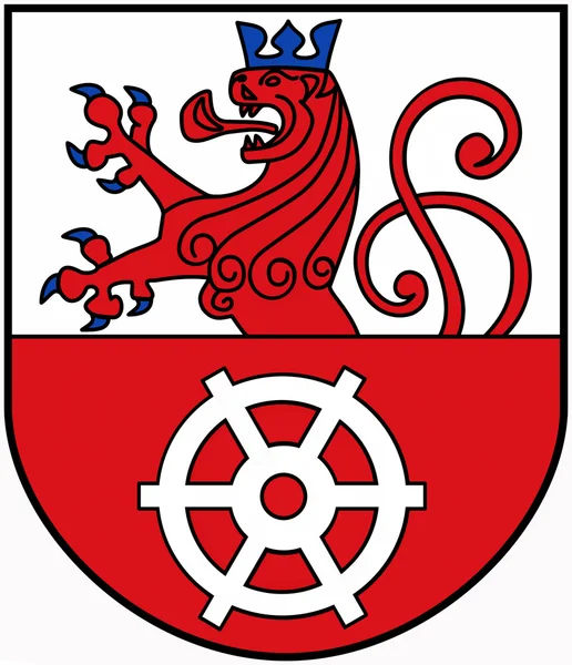 Герб города Ратингена. Германия — стоковое фото