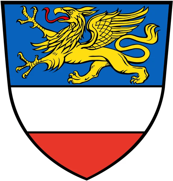 Coat of arms of the city of Rostock. Germany — Stock Photo, Image