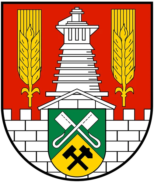 Герб міста Salzgitter. Німеччина — стокове фото