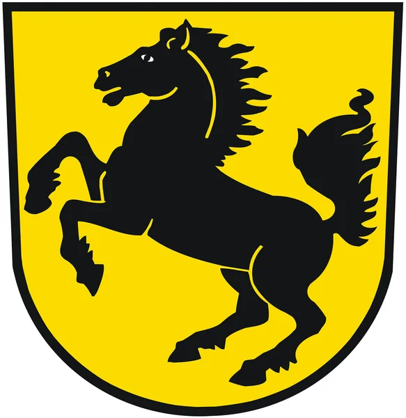 Brasão de armas da cidade de Estugarda. Alemanha — Fotografia de Stock