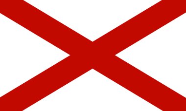  Alabama bayrak. ABD