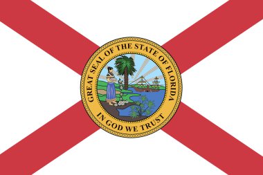 Florida Devlet bayrağı. ABD