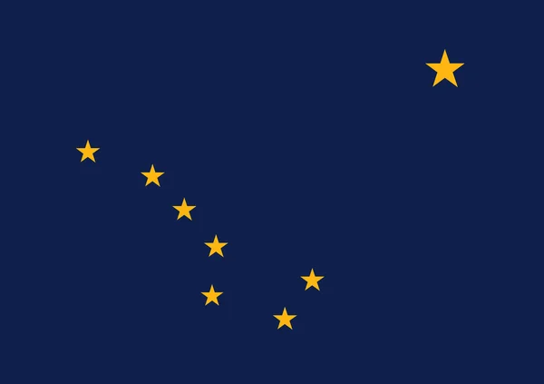 Alaska bayrak. Ülke: ABD