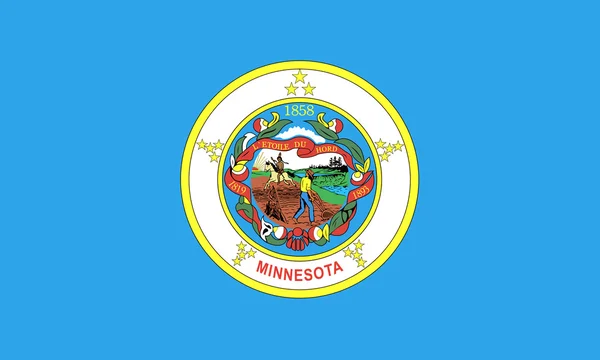 État du Minnesota Drapeau — Photo