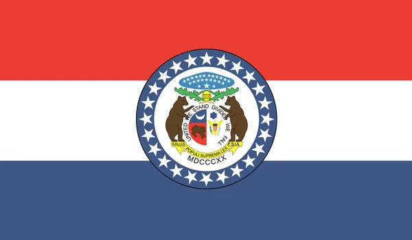 Missouri állami zászló — Stock Fotó