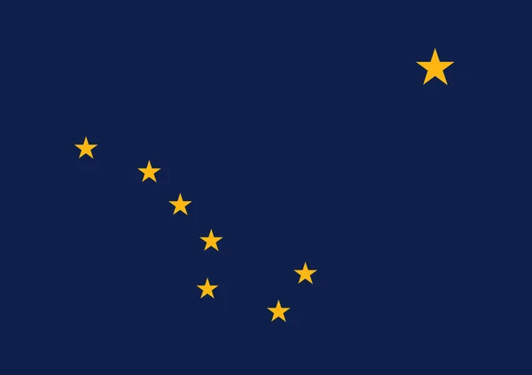 アラスカ州旗。国: 米国 — ストック写真