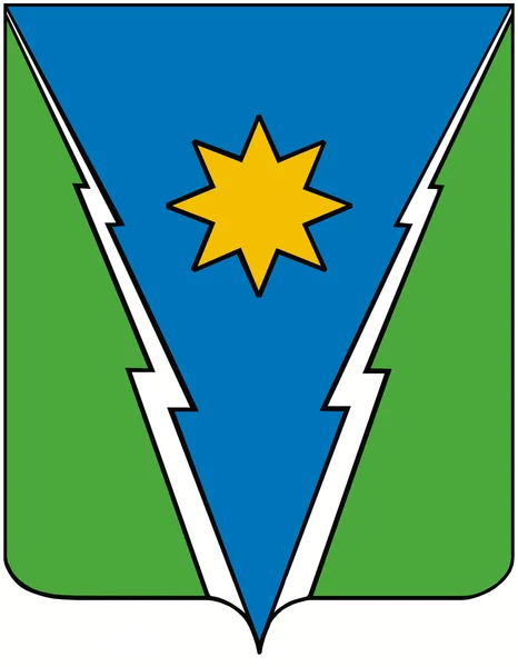 Herb miasta Zeya. Regionie Amur — Zdjęcie stockowe