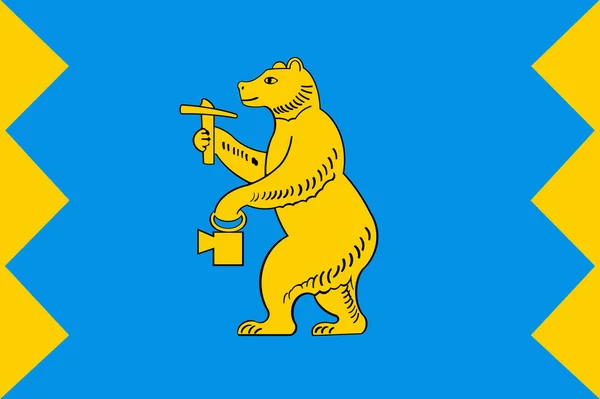 The flag of Mezhgore.Bashkortostan — Stock Photo, Image