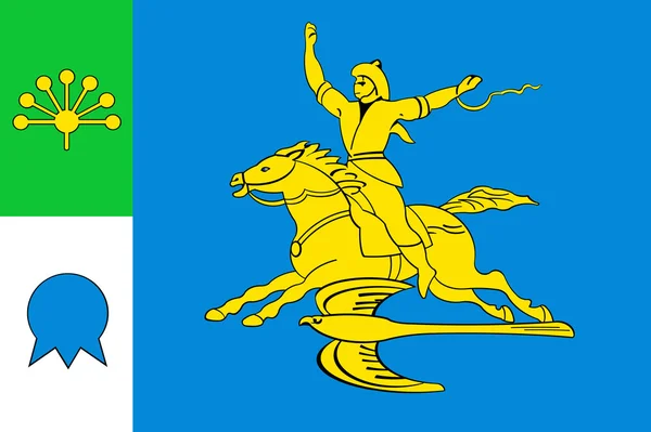 Flagge der Stadt Salavat. Baschkirien — Stockfoto