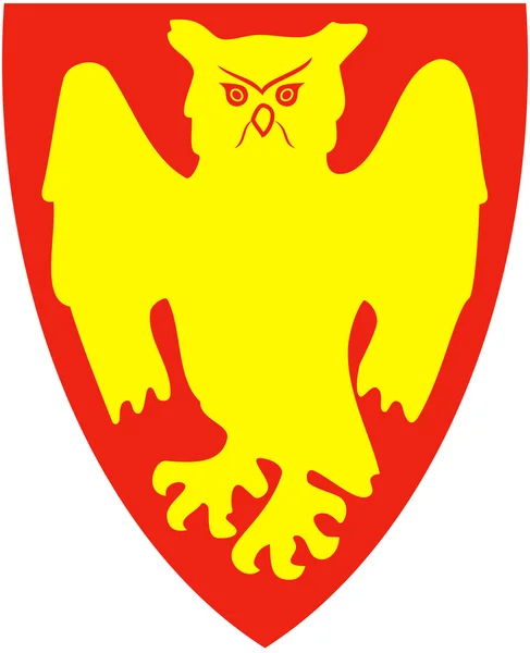 Herb miasta Elverum. Norwegia — Zdjęcie stockowe