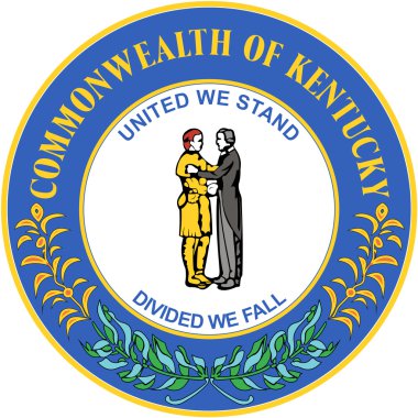 Kentucky Eyalet amblemi. ABD
