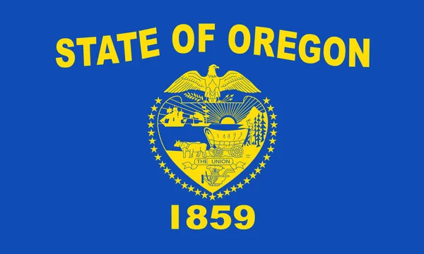 Oregon State flagga. USA — Stockfoto