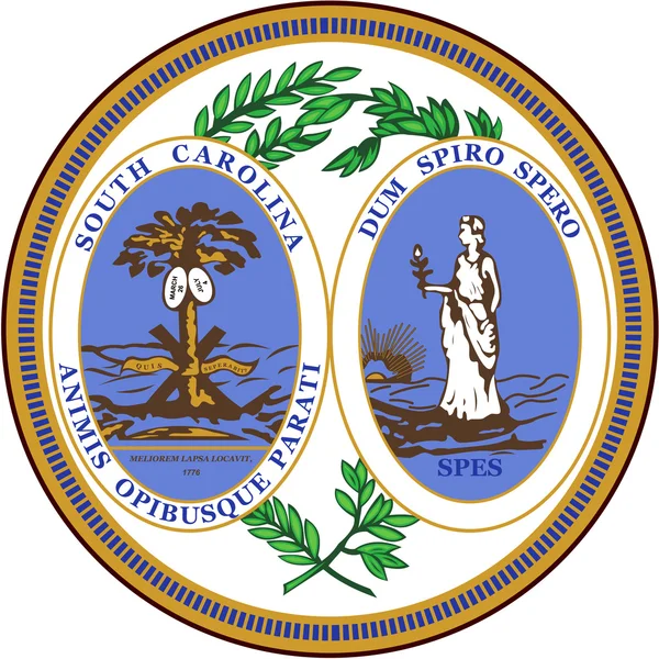 South Carolina állam jelképe. Amerikai Egyesült Államok — Stock Fotó