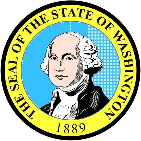 Washington State Emblem. USA — Stockfoto