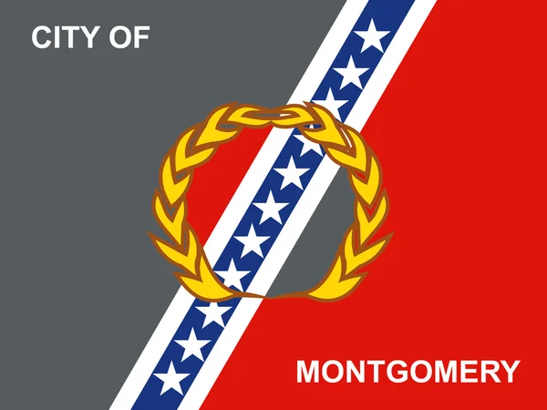 Bandeira de Montgomery. Alabama — Fotografia de Stock