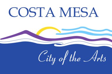 Bayrak Costa Mesa şehir. California eyalet