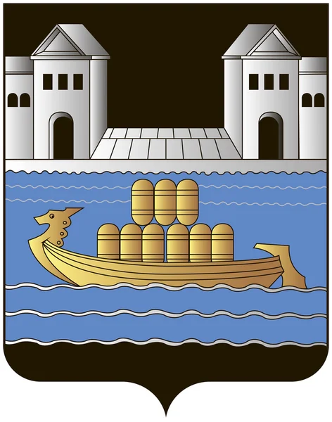 Wappen der Stadt David-Town. Weißrussland — Stockfoto