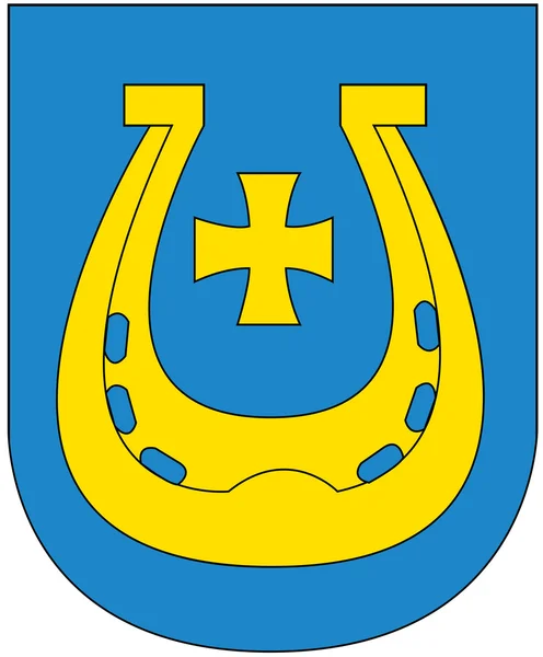 Wappen der Stadt rund. Weißrussland — Stockfoto