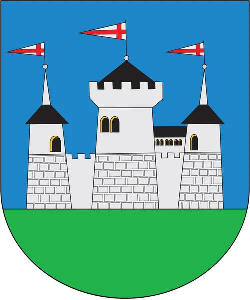 Herb Myadel.Belarus — Zdjęcie stockowe