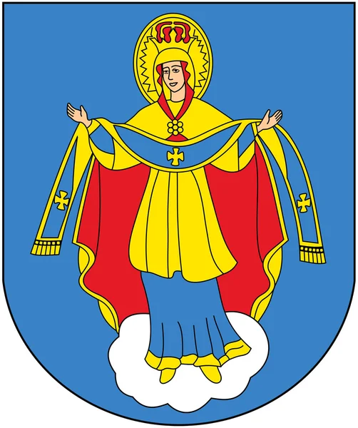 Escudo de armas de la ciudad de Molodechno. República de Belarús —  Fotos de Stock