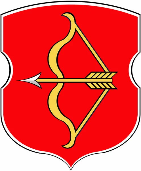 Flaga miasta Pińska. Obwód brzeski — Zdjęcie stockowe