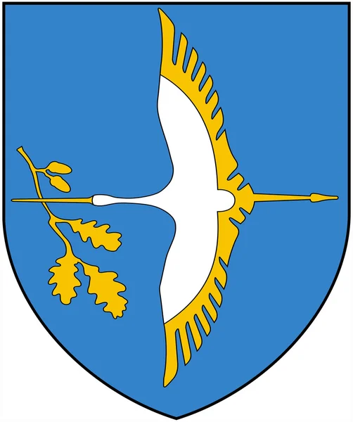 Escudo de armas ciudad Slonim.Respublika Bielorrusia — Foto de Stock