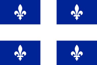 Quebec eyaleti bayrağı. Kanada