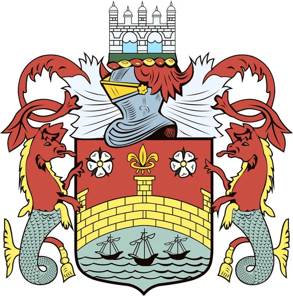 Coat of arms of the city of Cambridge. England — Stock Photo, Image